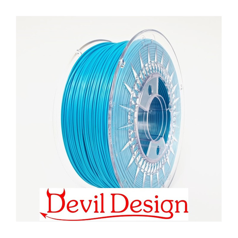 Filamento 3D - 1.75mm PETG - Azul - 1Kg - Devil Design