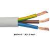 Stranded electric cable round  FVV 3x1.5mm² white - H05VV-F 3G1.5