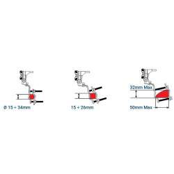 Sirio ASP-5 Adjustable Folding Support For Roof Bars