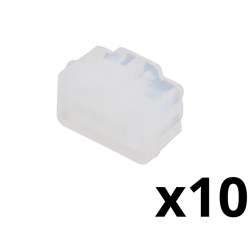 Silicone protector for RJ45 plug - Natural Color - Blister of 10 Units