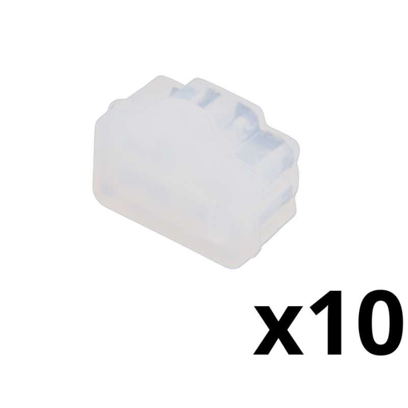 Silicone protector for RJ45 plug - Natural Color - Blister of 10 Units