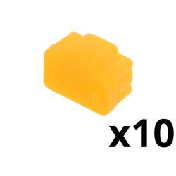 Silicone protector for RJ45 plug - yellow Color - Blister of 10 Units