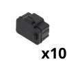 Silicone protector for RJ45 plug - Black Color - Blister of 10 Units