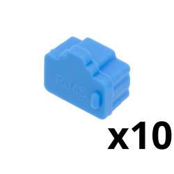 Silicone protector for RJ45 plug - Blue Color - Blister of 10 Units