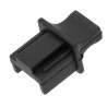 Silicone Protective Cap for RJ45 Plug with Handle - Black Color - Blis