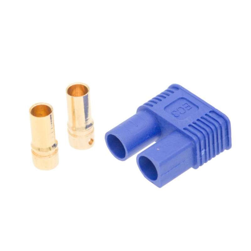 Conector de soldadura EC3 hembra de 2 pines para cable de 25 A