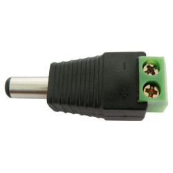 Female DC plug 5.5x2.5x10mm with screws