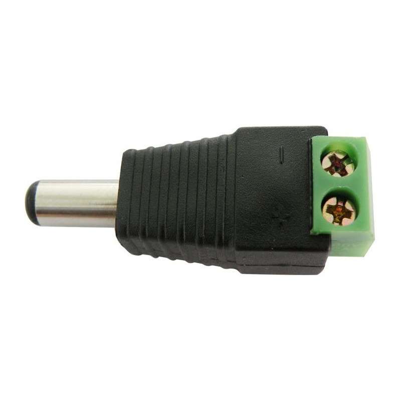 Female DC plug 5.5x2.5x10mm with screws