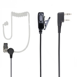 Headset with microphone and acoustic tube HS84 with 2-pin plug for Ken