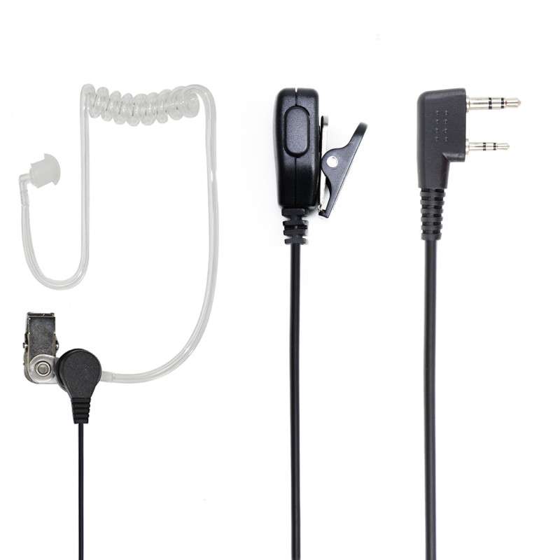 Auriculares con micrófono y tubo acústico HS84 con enchufe de 2 pines