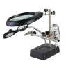 PCB Holder, Magnifying Glass, LED Light, Soldering Iron Holder - ZD-12