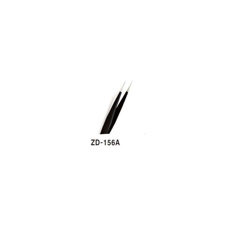 Pinza ESD ZD-156A, 125x11mm, alta precisión