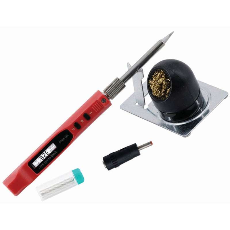 ZD-8950 soldering iron, digital, temperature adjustable, 10-30W - Black