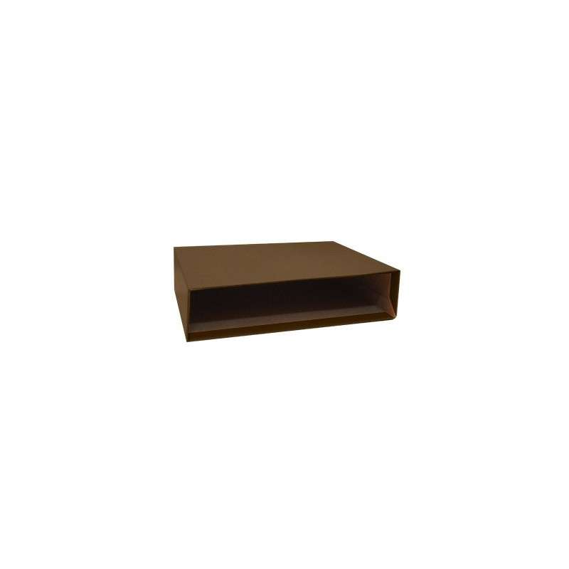 Box Microcanelado carpeta de la tarjeta / Archivo 310x290 L80 (Negro)