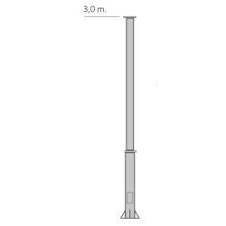 Galvanized 3 meter mast kit