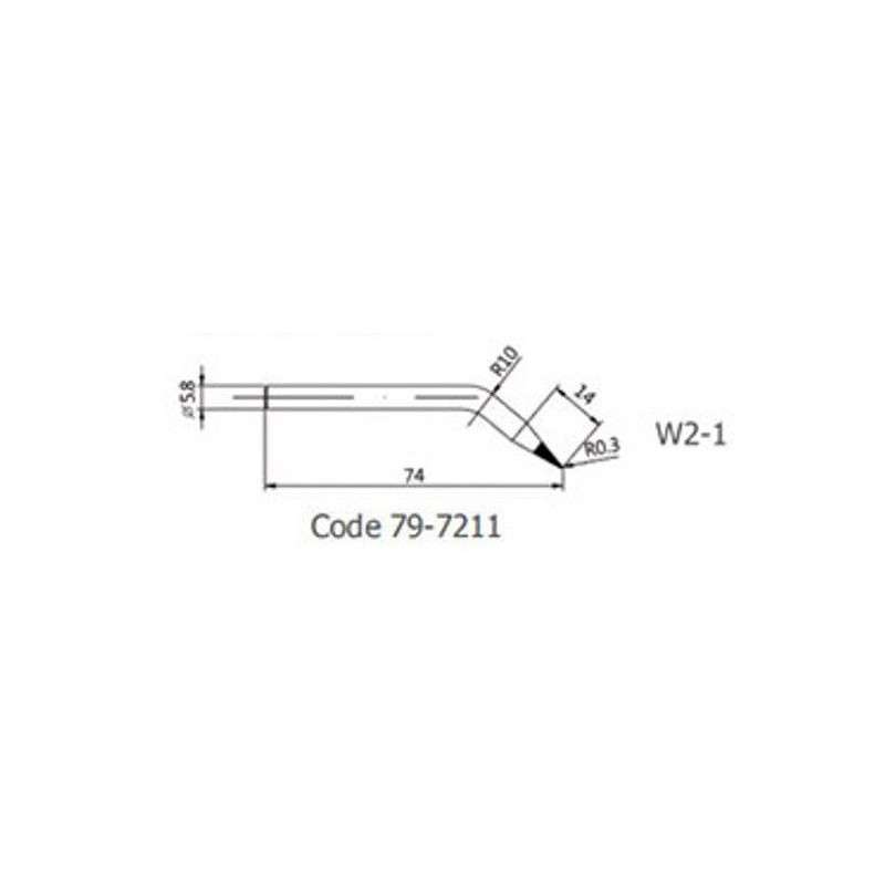 Replacement tip for  79-7211 W2-1