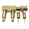 BNC male crimp 2 outputs (F) RG58