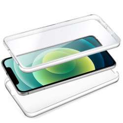 Funda COOL Silicona 3D para iPhone 12 / 12 Pro (Transparente Frontal +