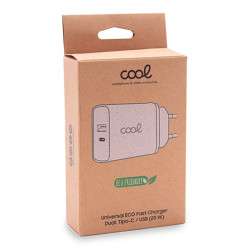 Universal Fast Charger (PD) Type-C / Dual USB COOL ECO Network Charger