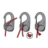 Rope tensioning carabiner CamJam (Aluminum) 2-5mm