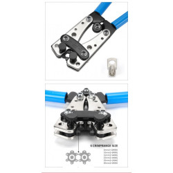 Alicate de cravar terminais olhal 6.0-50mm² - HX-50B