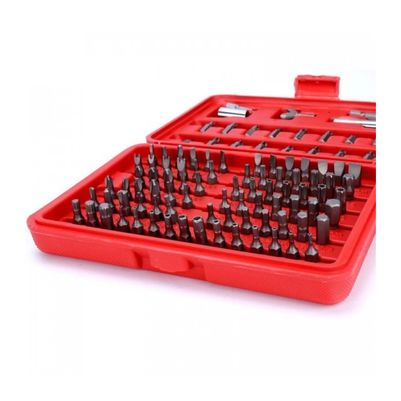 100pc Magnetic Screwdriver Bit Set Hex Torx Hex Kit