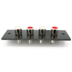 Plate with 4 RCA female