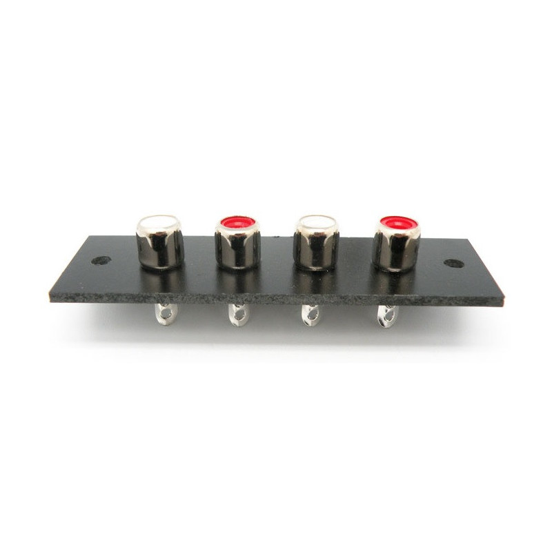 Plate with 4 RCA female