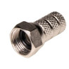 Ficha F de enroscar para cabo RG6 Ø6.4mm com vedante