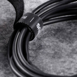 Black velcro tape for cable management - 3m - Baseus ACMGT-F01