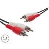 Cable 2RCA male - 2RCA male - 1.5m