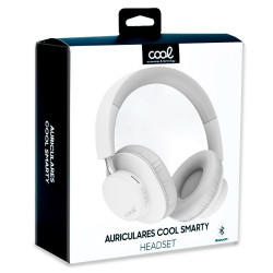 Auriculares Stereo Bluetooth Cascos COOL Smarty Blanco