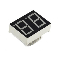 2x 7 Segment Display 14.2mm, red, common anode, 10pin