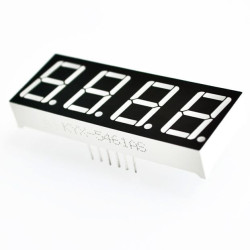 4x 7 Segment Display 14.2mm, red, common anode, 12pin