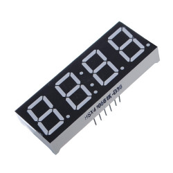 4x 7 Segment Display 14.2mm, red, common anode, 14pin