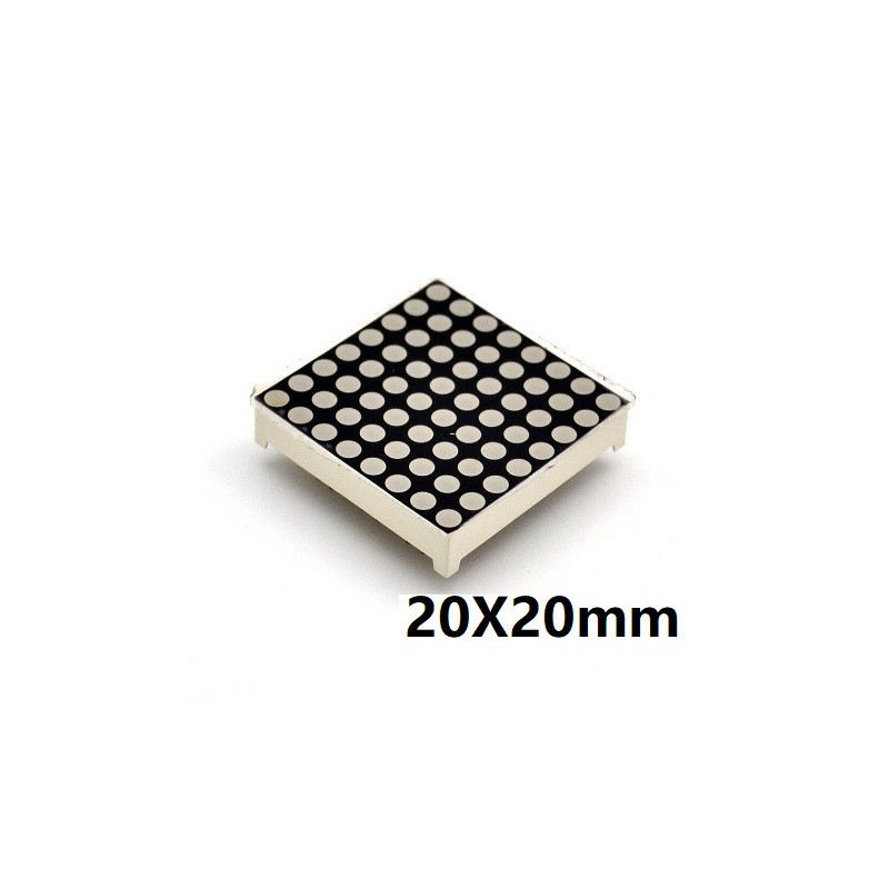 Led Dot Matrix 8X8 Ø:1.90mm 20X20mm 16PIN