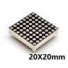 Matriz de puntos LED 8X8 Ø:1,90mm 20X20mm 16PIN