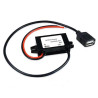 STEP-DOWN MODULE 12VDC - 5VDC/3AMP., IP68 WITH FEMALE USB OUTPUT