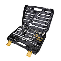 Multifunctional set with tubular and fixed keys, 82 pieces, plastic bo