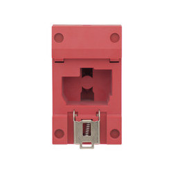 Schuko socket 230VAC 16A for DIN rail Red