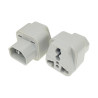 Adaptador IEC C14 macho - Universal 250V, 10A