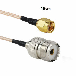 Adaptador SMA macho - PL hembra - 0,15m