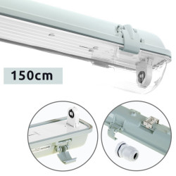 Armadura para tubos LED T8 1x 150cm IP65