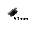 Round inner cap 50MM PVC Black