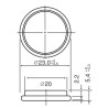 Batería de litio CR2354 3.0V 560mAh - Panasonic