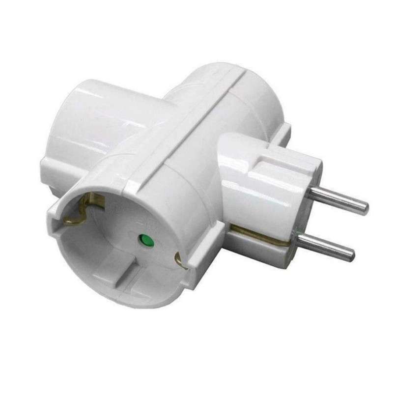 Schuko triple plug 250V 16A 3680W