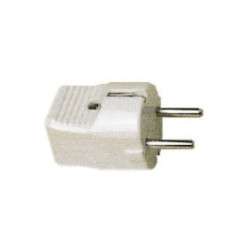 White male Schuko plug 16A