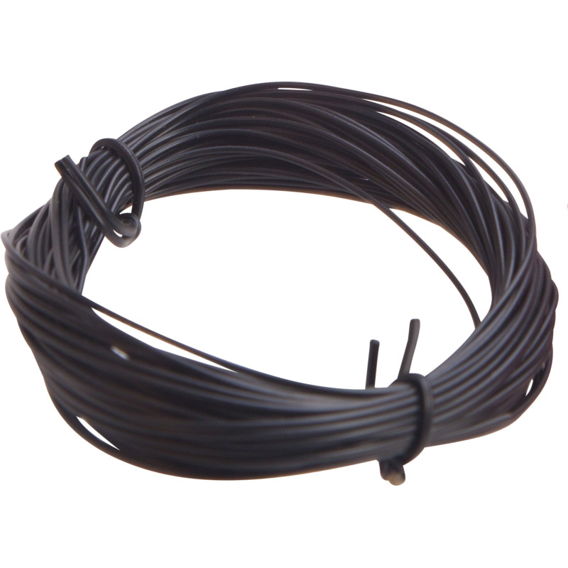 Roll of multistrand copper wire Ø1.1mm 1x0.14mm² - Black - 10m
