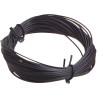 Roll of multistrand copper wire Ø1.1mm 1x0.14mm² - Black - 10m