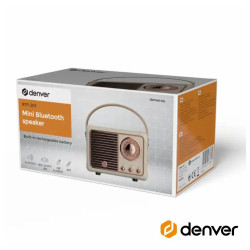 Mini Altifalante Bluetooth Denver BTP-203W BRANCO